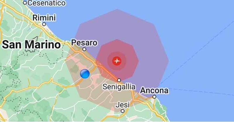 Allarme a Marotta e negli altri centri della costa per una nuova scossa di terremoto